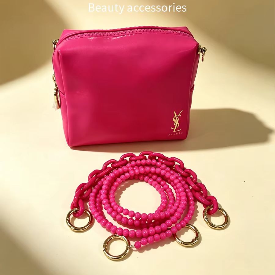 Luxury Beach Bags Ysl - イヴ・サンローラン YSL バッグ ブライトピンク デザイナー 多機能化粧品バッグ