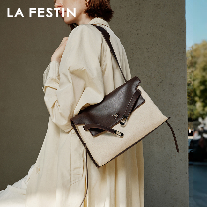 Luxury Bags La - LA FESTIN オリジナルブランドの女性のバッグ 2026 新しいショルダーバッグトレンドトートバッグ大型ハンドバッグ高級バッグデザイナークロスボディバッグ