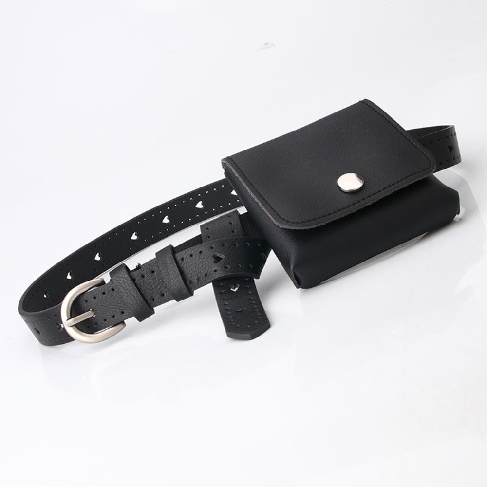 Belt Bag Leather Wide - 新しい PU レザー女性用ウエストバッグコンパクト軽量ベルトバッグワイド開口部調節可能なストラップウエストポーチ毎日の通勤