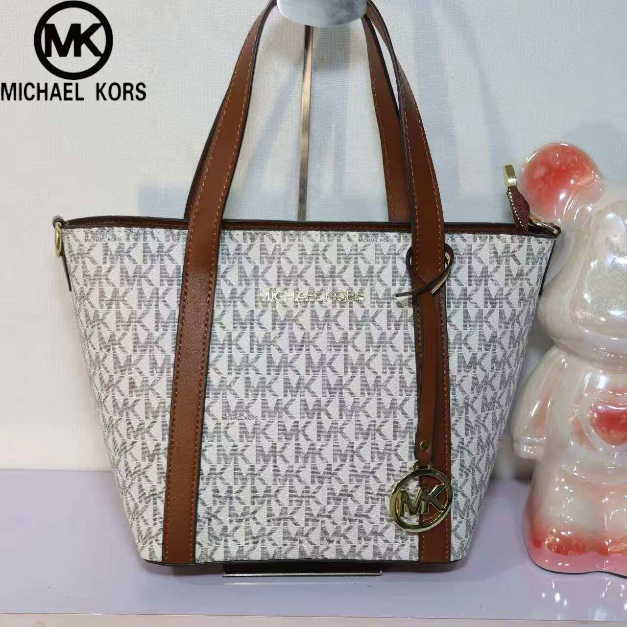 Luxury Bags Michael Kors - MICHAEL KORS/マイケルコース MK 新しいハイエンドファッションレザーレディースハンドヘルドクロスボディトートバッグ