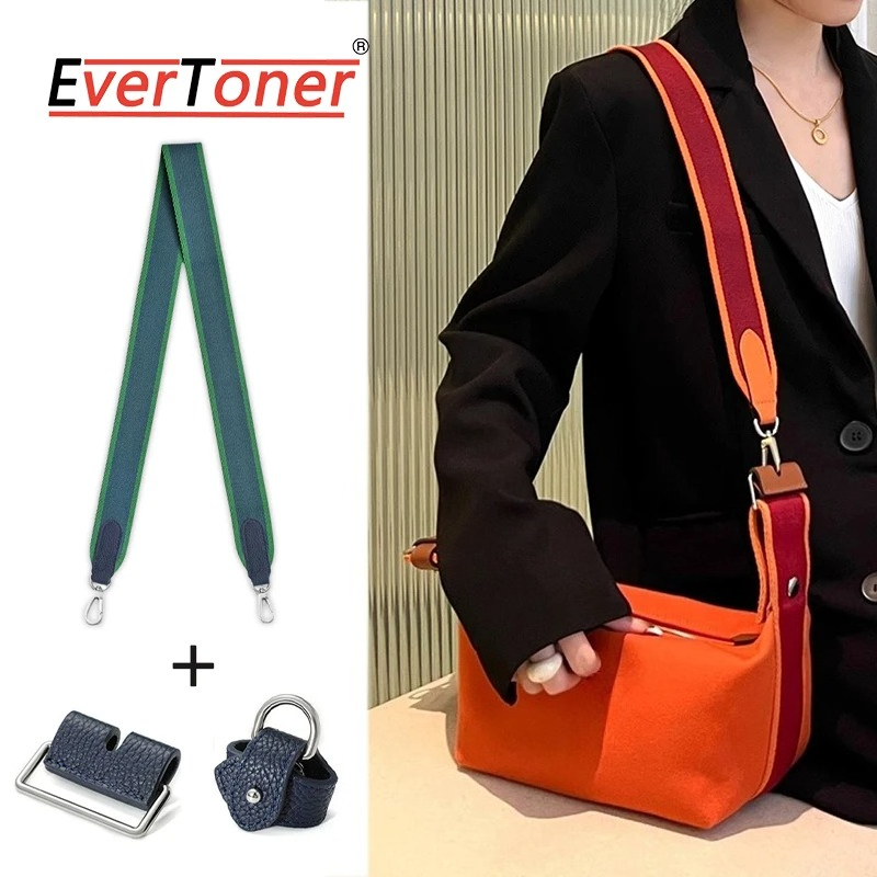 Belt Bag Leather Wide - EverToner ワイドショルダーストラップ トートバッグベルト クロスボディバッグストラップ ランチボックス用 キャンバスハンドバッグアクセサリー