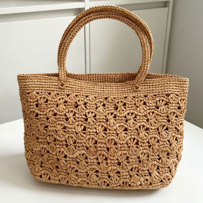 Luxury Beach Bags Ysl - 高品質サマーラティス女性用ハンドバッグファッション手織りトートバッグシングルショルダーバッグ