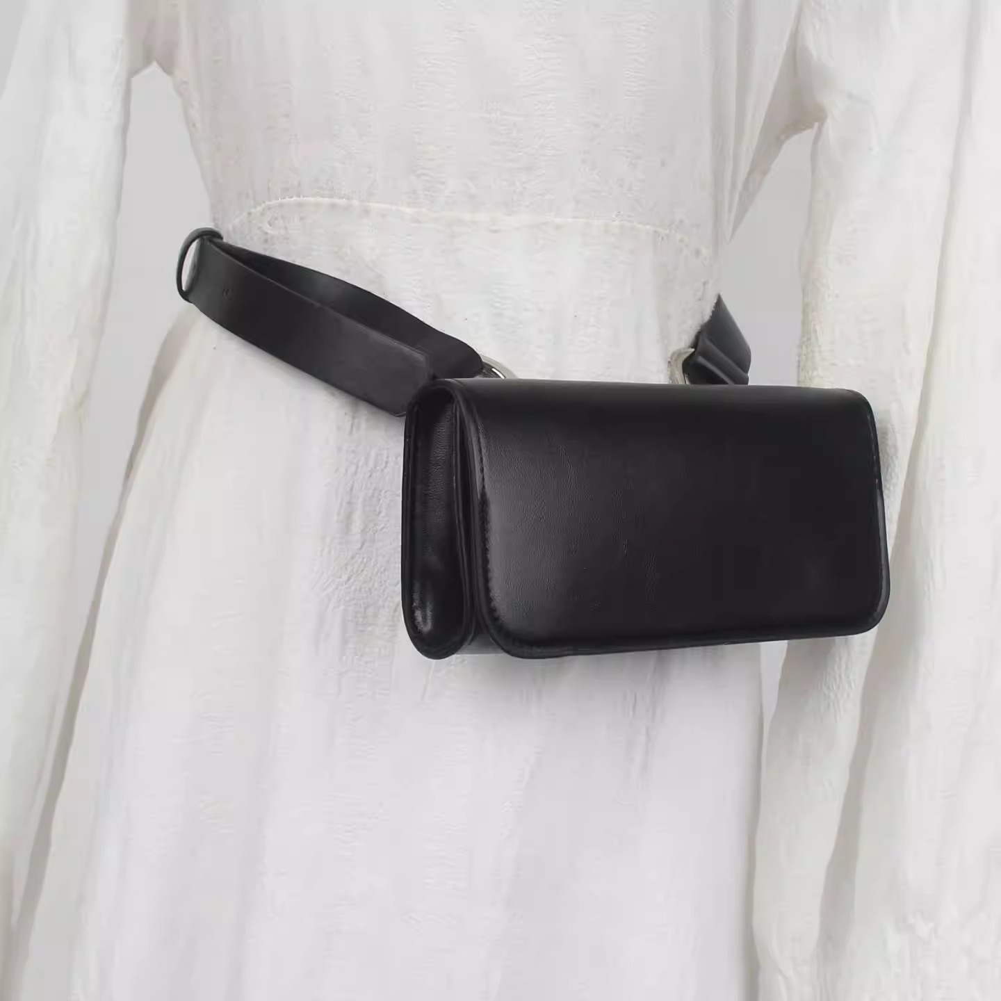 Pu レザーバッグベルト男性女性革パンクコルセット女性カマー - Belt Bag Leather Wide のレビューと価格