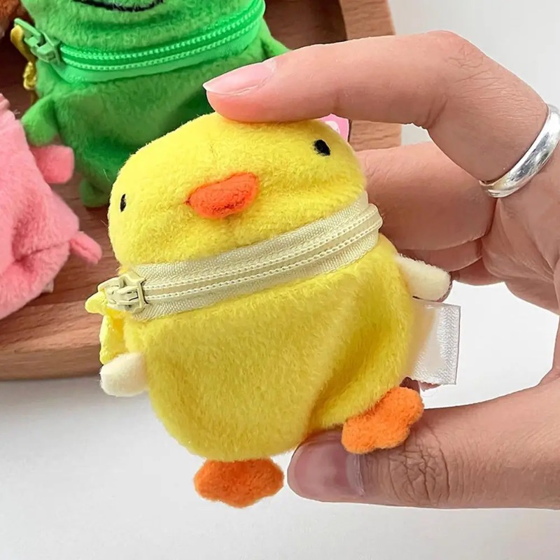 かわいいピンクのふわふわウサギのコインケースキーホルダー漫画 - Accordion Wallet Zip のレビューと価格