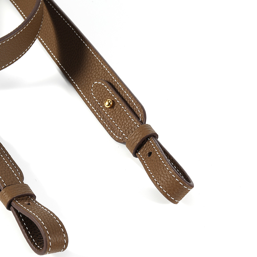 フルレザー トゴ エトゥープ 本革 3cm幅 ショルダースト - Belt Bag Leather Wide のレビューと価格