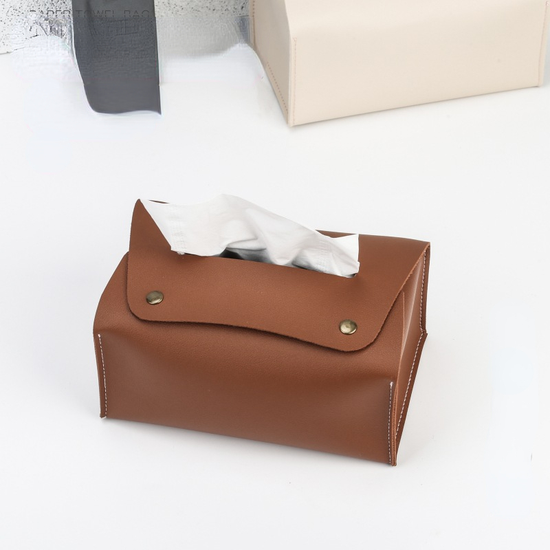 無地 家庭用 PUレザー 取り外し可能 ティッシュボックス  - Luxury Bags Price のレビューと価格