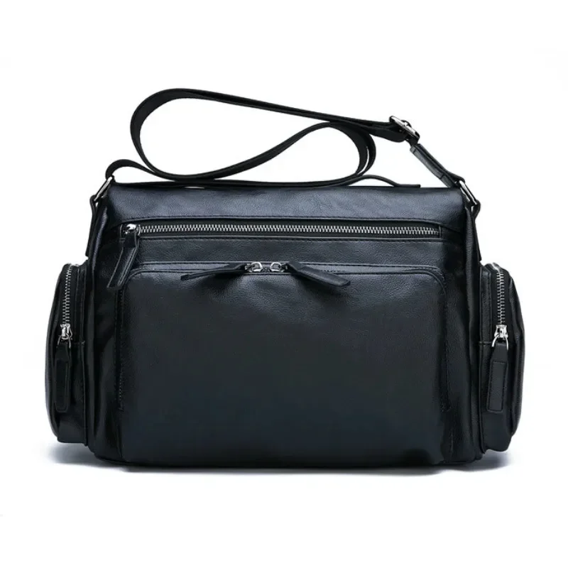 男性用レザーショルダーバッグ,クロスボディメッセンジャーバッ - Luxury Bags That Fit Laptop のレビューと価格