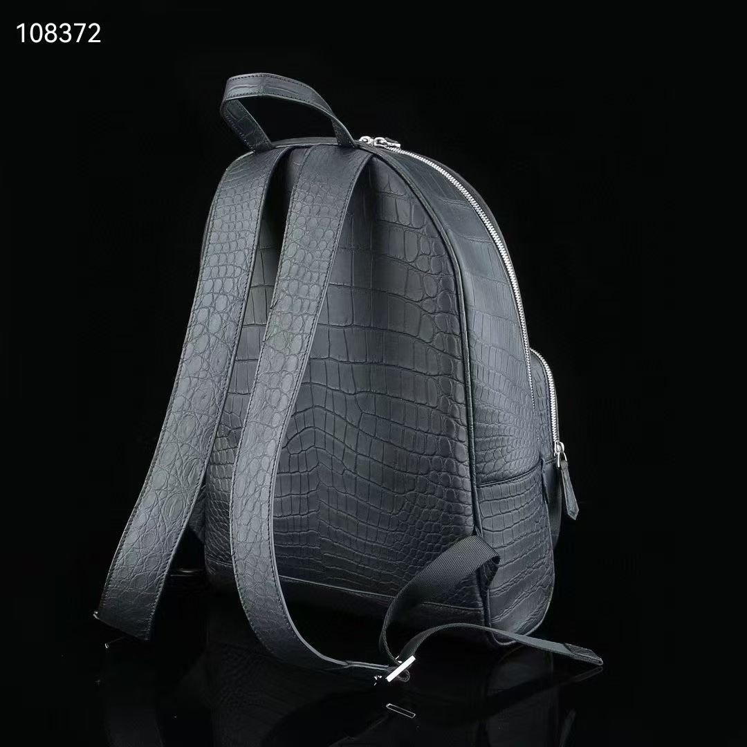 高級品質トップレベル本物のワニ皮バックパックバッグレジャーフ - Luxury Bags Levels のレビューと価格