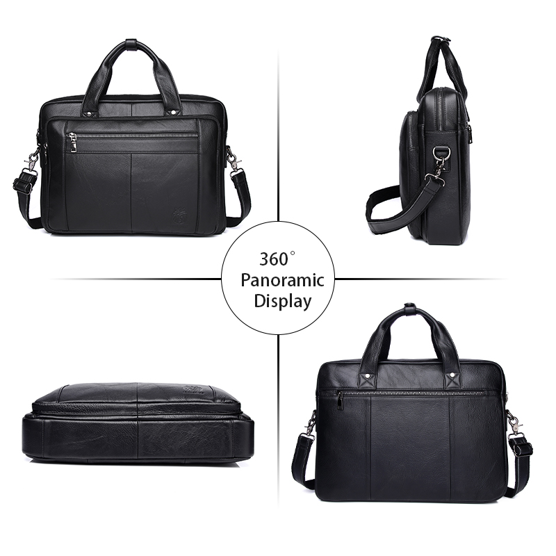 Schatum 男性用の本革のブリーフケース,高級品,ラップ - Luxury Bags That Fit Laptop のレビューと価格