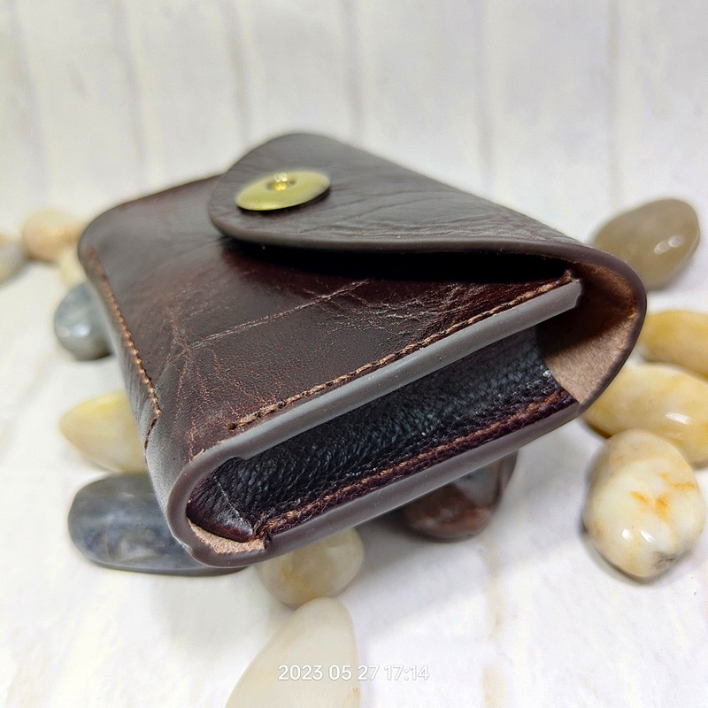 Blongk-男性用の小さな本革バッグ,カードホルダー,キー - Accordion Wallet Zip のレビューと価格