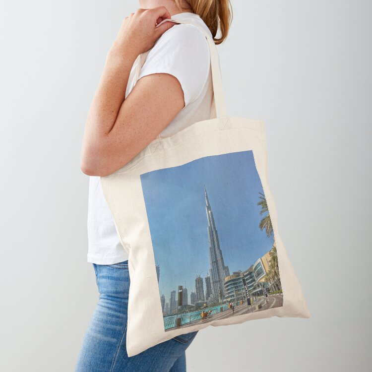 ドバイ、ブルジュ・ハリファの写真トートバッグバッグ高級女性用 - Luxury Bags Dubai のレビューと価格
