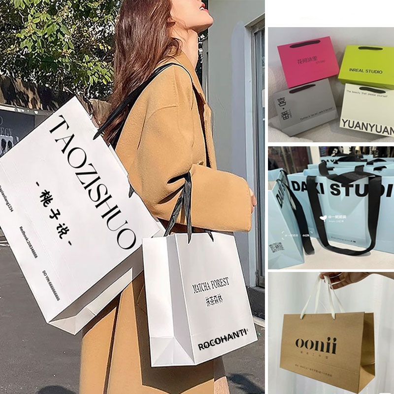50個入り卸売価格高級ロゴ入りカスタムショッピングペーパーバ - Luxury Bags Price のレビューと価格