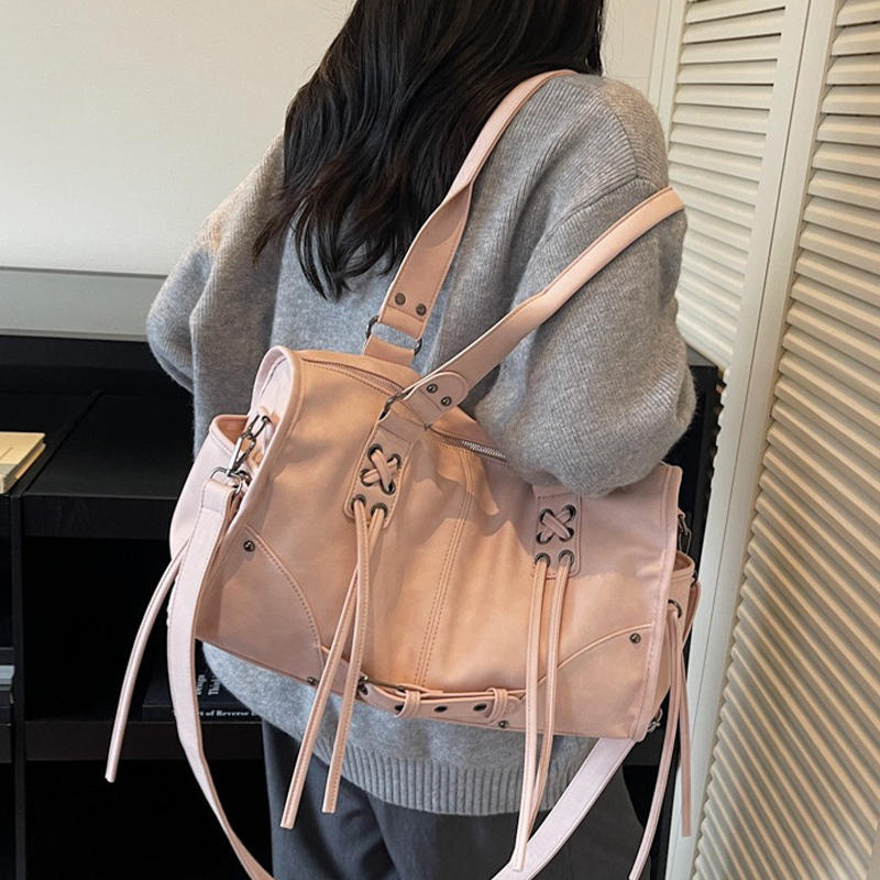 Y2K バイクバッグ 女性用 高級ブランド 大容量トートバッ - Luxury Bags Price のレビューと価格