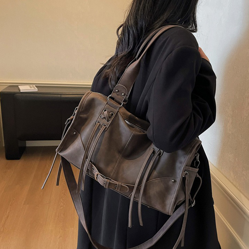 Y2K バイクバッグ 女性用 高級ブランド 大容量トートバッ - Luxury Bags Price のレビューと価格