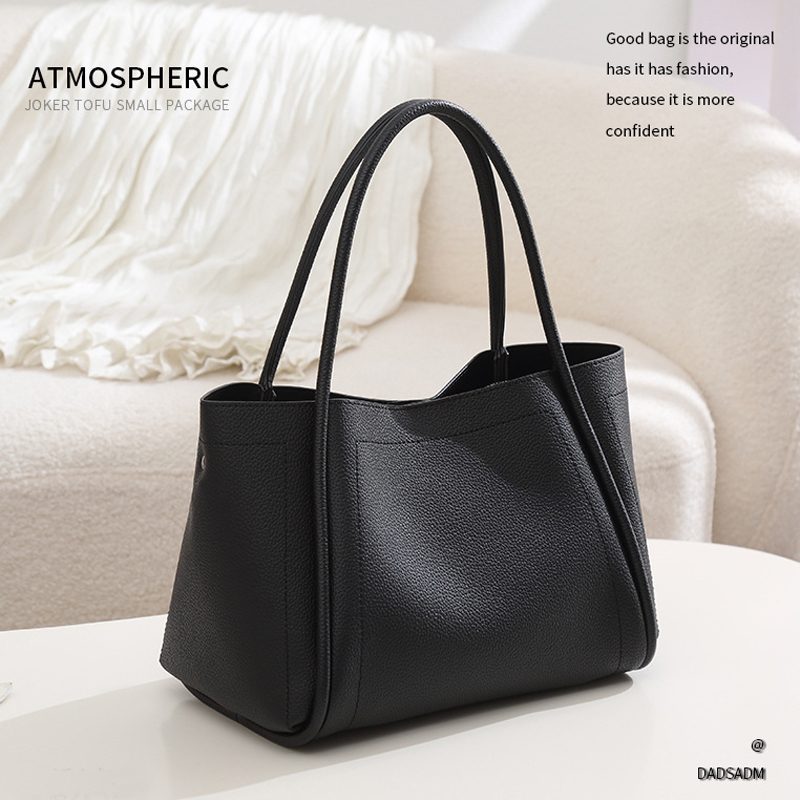 新しいソフトレザーバスケットバッグ高級大容量通勤トートミニマ - Luxury Bags Eu のレビューと価格