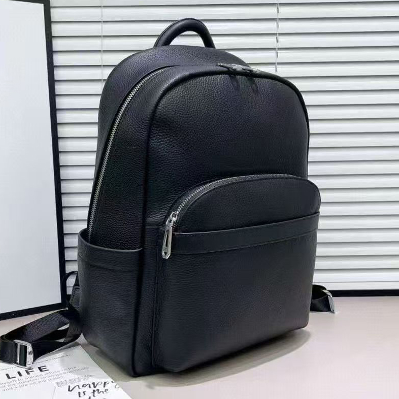 新しい高級ブランド本物の牛本革メンズ固体バックパック学生バッ - Luxury Bags That Fit Laptop のレビューと価格