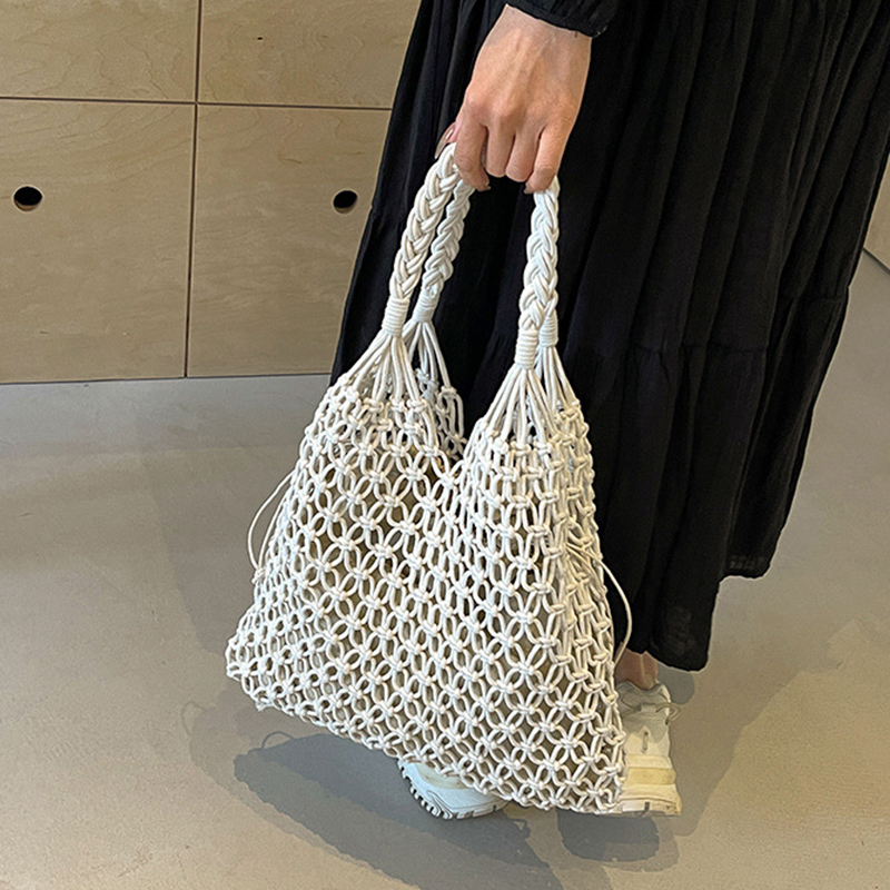 女性のためのラフィアビーチトート,ストローハンドバッグ,ボヘ - Luxury Beach Bags Ysl のレビューと価格