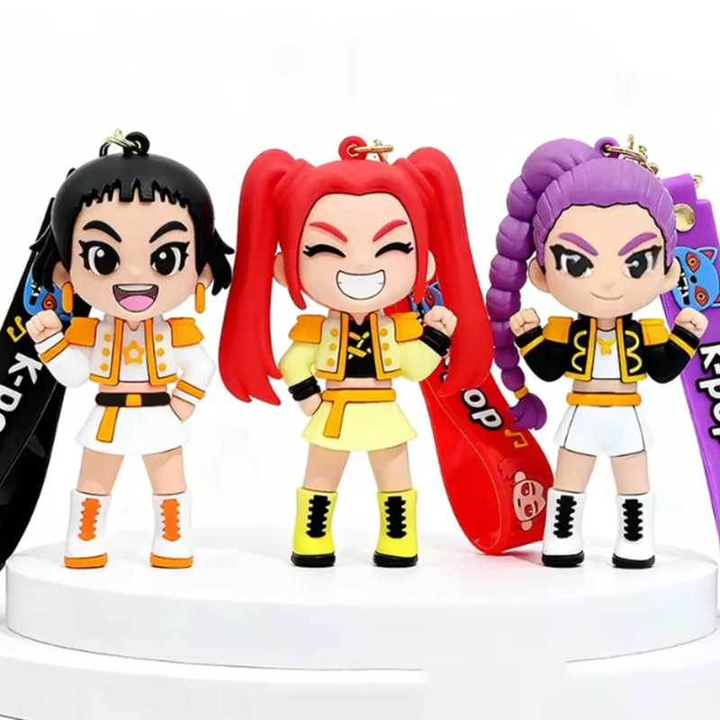 ホットなアニメキャラクターのかわいいキーホルダーペンダント、 - Accordion Wallet Zip のレビューと価格