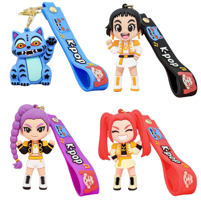 ホットなアニメキャラクターのかわいいキーホルダーペンダント、 - Accordion Wallet Zip のレビューと価格