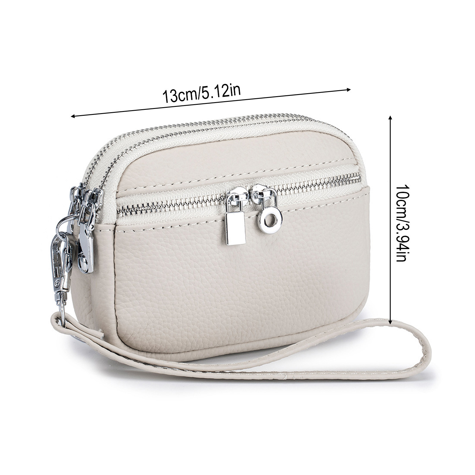 女性用ミニクロスボディバッグ ダブルジッパー付き 大容量コイ - Accordion Wallet Zip のレビューと価格