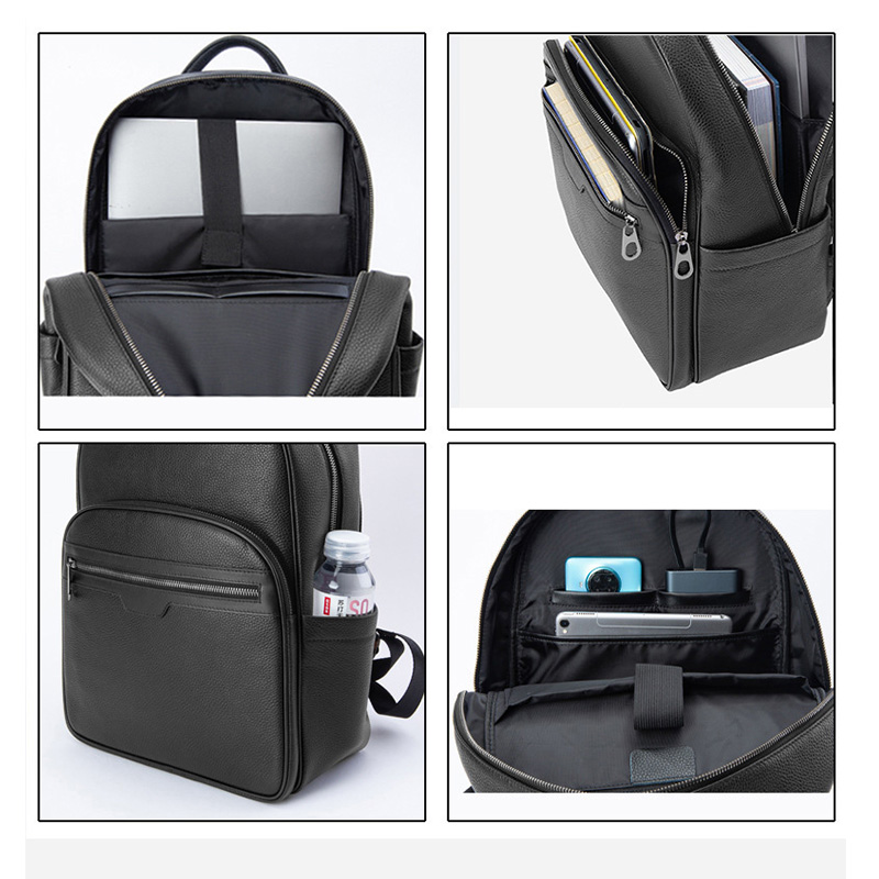 男性用本革バックパック,本物の天然皮革の学生用バックパック, - Luxury Bags That Fit Laptop のレビューと価格