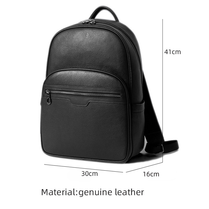 男性用本革バックパック,本物の天然皮革の学生用バックパック, - Luxury Bags That Fit Laptop のレビューと価格