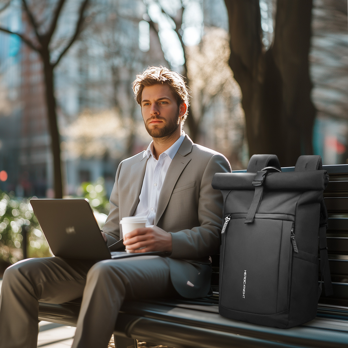 Heroic Knight 高級ロールトップバックパック男性 - Luxury Bags That Fit Laptop のレビューと価格