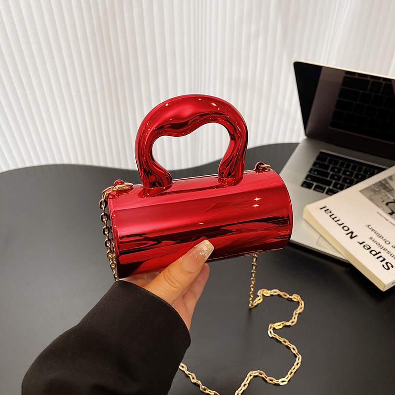 アクリルソリッドカラーチェーンハスプクロスボディバッグ202 - Luxury Bags Affordable のレビューと価格