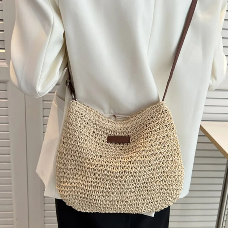 レディースファッション夏わらクロスボディバッグ女性ビーチホリ - Luxury Beach Bags Ysl のレビューと価格