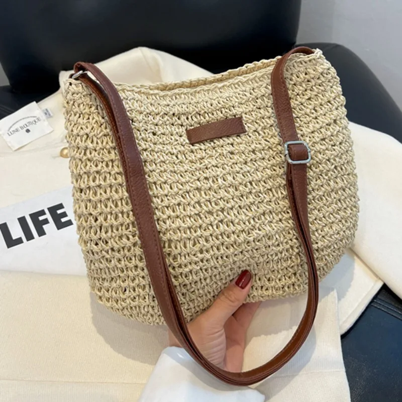 レディースファッション夏わらクロスボディバッグ女性ビーチホリ - Luxury Beach Bags Ysl のレビューと価格